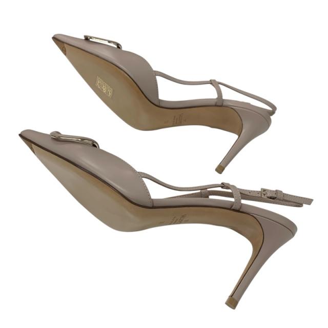 VALENTINO ベージュ スリングバックパンプス ヴァレンティノ VALENTINO パンプス 靴 シューズ レザー ピンク