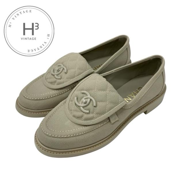 CHANELヴィンテージローファーフラットシューズ