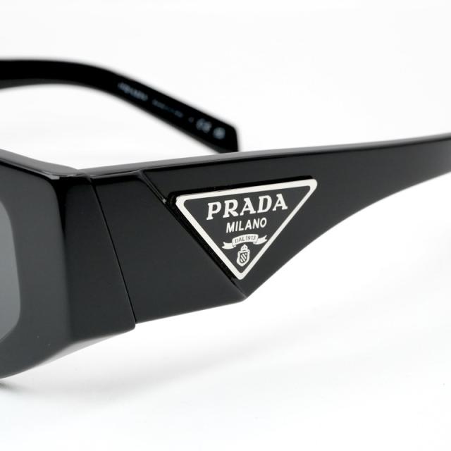 プラダ PRADA サングラス ブラック シルバー トライアングルロゴ アイ  