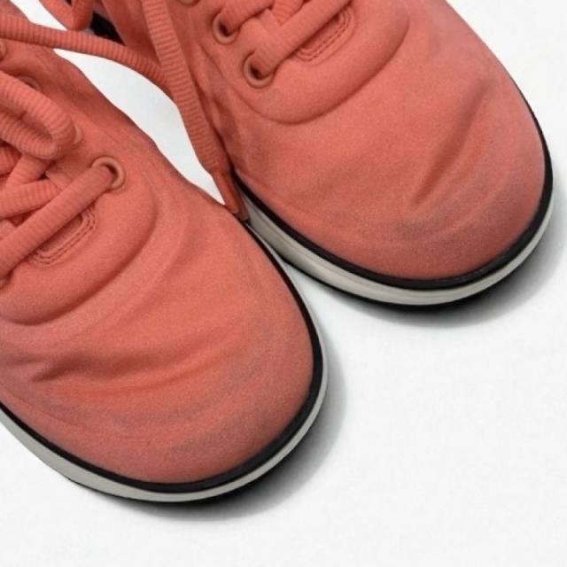 シャネル CHANEL スニーカー 靴 シューズ ファブリック ピンク系 ホワイト ココマーク_8