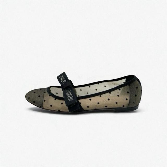 Dior J'ADIOR ブラックポインテッドトゥシューズ　35 Christian Dior ブラック フラットシューズ JADIOR Dior J'ADIOR