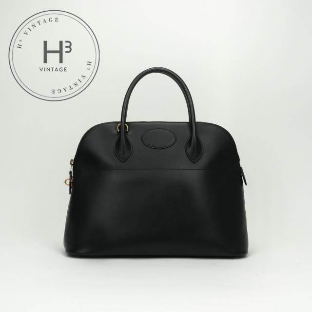 エルメス HERMES ボリード35 ボリード 35 バッグ トートバッグ ボックスカーフ ノワール　noir ブラック　Black 黒 ゴールド金具