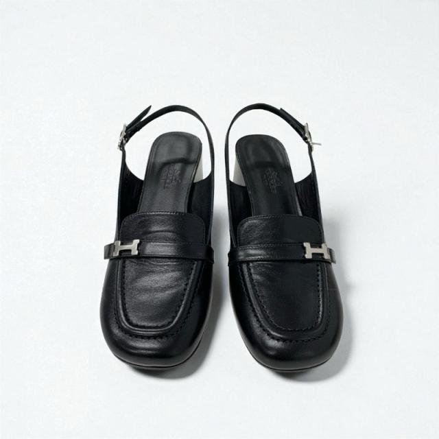 新品 HERMES アンフィニ パンプス 黒 エルメス ブラック エルメス HERMES アンフィニ パンプス 靴 シューズ レザー