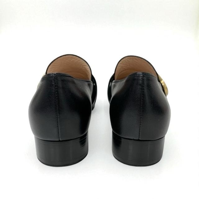 グッチ GUCCI ダブルG ローファー 革靴 靴 シューズ レザー ブラック