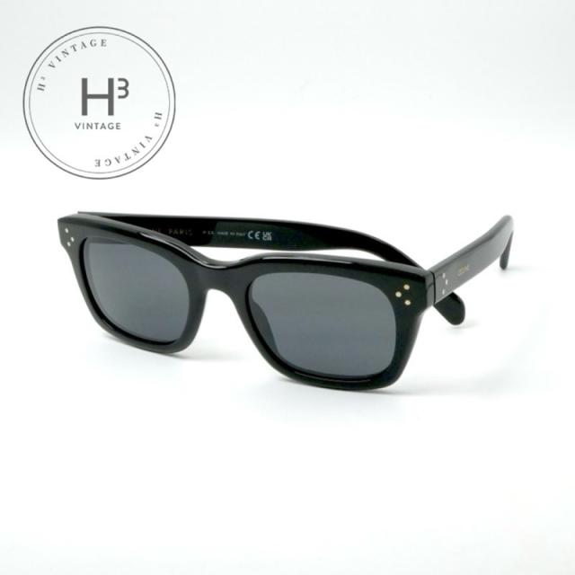 セリーヌ CELINE サングラス ブラック ゴールド シルバー ロゴ アイウェア ユニセックス