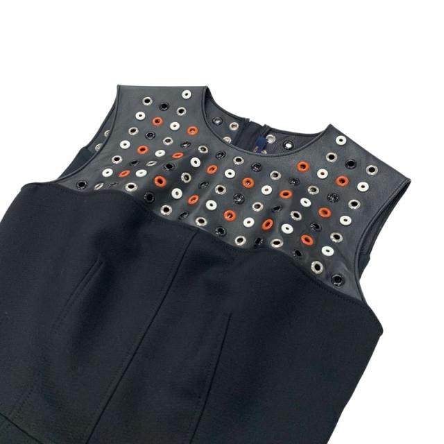 ルイヴィトン LOUIS VUITTON ワンピース ウール ブラック ドレス_4