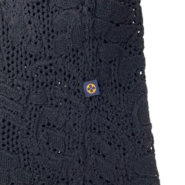 ルイヴィトン LOUIS VUITTON トップス レーヨン ブラック 黒 未使用 レース 五分袖_4