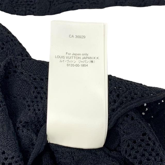 ルイヴィトン LOUIS VUITTON トップス レーヨン ブラック 黒 未使用 レース 五分袖_7