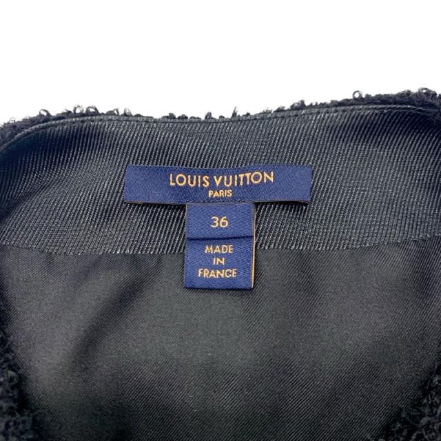 ルイヴィトン LOUIS VUITTON アウター ブラック ベスト ジレ ウール ペプラムベスト 22AW_6