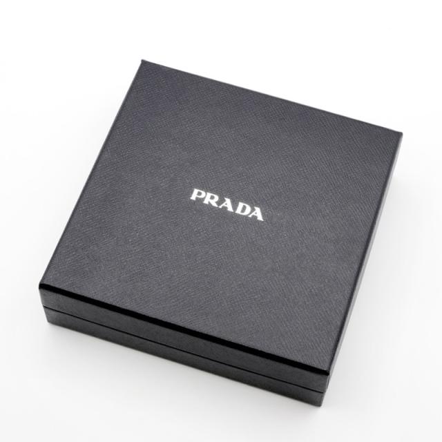 プラダ PRADA ヘアアクセサリー ブラック ゴールド トライアングルロゴ バレッタ リボン Re-Nylon ヘアクリップ_7