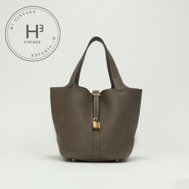 HERMES エルメス ピコタンロックMM トートバッグ トリヨンクレマンス