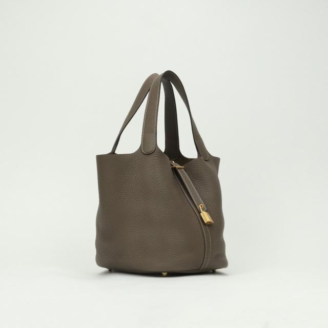 HERMES ピコタンロック MM エトゥープ トリヨンクレマンス トートバッグ エルメス ピコタンロックMM/22 エトゥープ トリヨンクレマンス