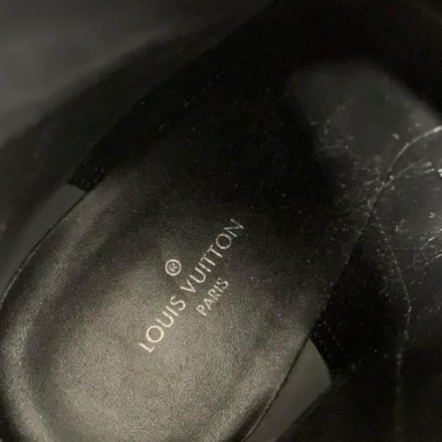 ルイヴィトン LOUIS VUITTON スタートレイルライン モノグラム ブーツ 遊撃手ブーツ 靴 シューズ なめし革 専売特許 赤銅色 黒いこと