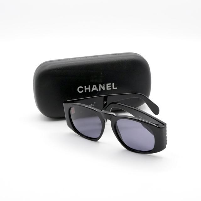シャネル CHANEL サングラス ブラック ゴールド ココマーク アイウェア
