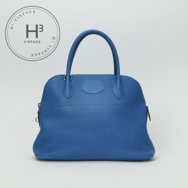 エルメス HERMES ボリード31 ボリード 31 バッグ トートバッグ ショルダーバッグ トリヨンクレマンス ブルーザンジバル ブルー 青