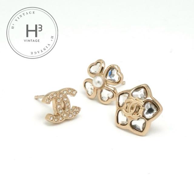 シャネル CHANEL ピアス イヤリング ゴールド ココマーク ライン