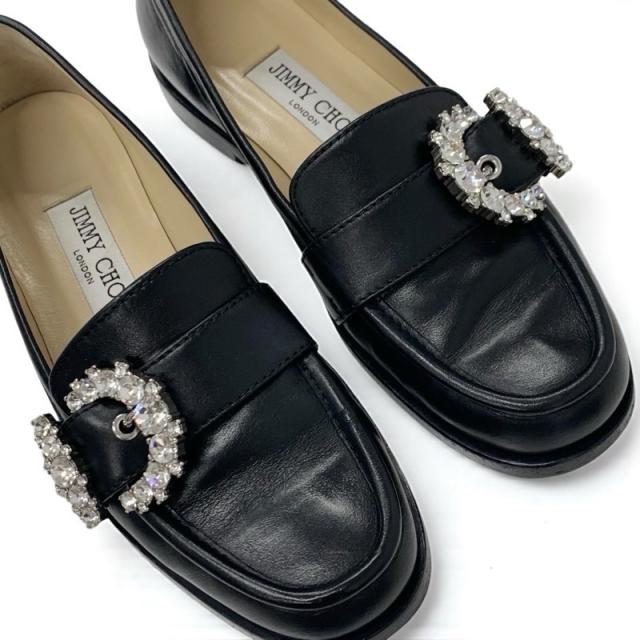 ジミーチュウ JIMMY CHOO ローファー 革靴 靴 シューズ レザー