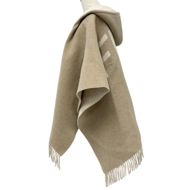 フェンディ FENDI アウター ウール ベージュ ロゴ チェック