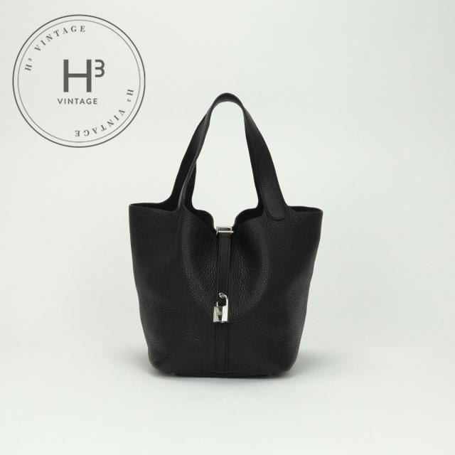 エルメス HERMES ピコタンロックMM ピコタンロック MM ピコタンロック22 バッグ トートバッグ トリヨンクレマンス ノワール Noir