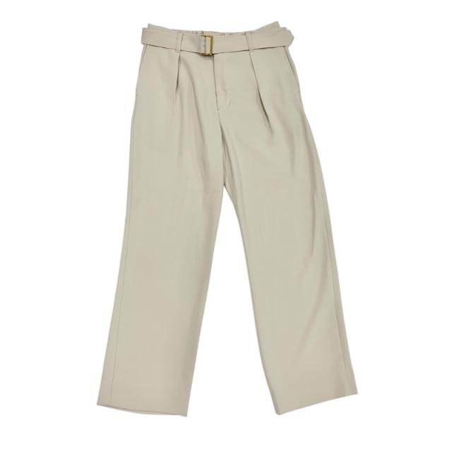 クルニ CULLNI セットアップ ジャケット パンツ ポリエステル 24AW タックパンツ ベージュ ゴールド クルニ CULLNI セットアップ ジャケット パンツ ポリエステル 24AW