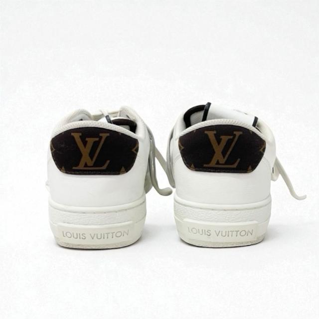 ルイヴィトン LOUIS VUITTON チャーリーライン モノグラム スニーカー 靴 シューズ レザー ホワイト グレー ブラック LVロゴ_4