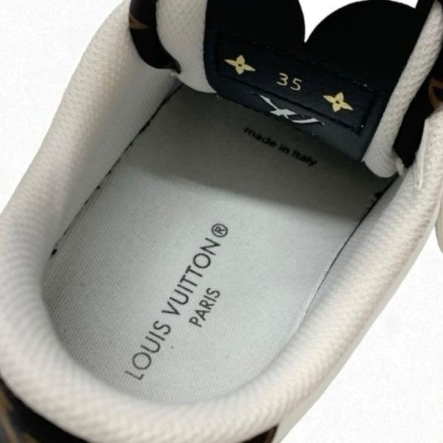 ルイヴィトン LOUIS VUITTON チャーリーライン モノグラム スニーカー 靴 シューズ レザー ホワイト グレー ブラック LVロゴ_6