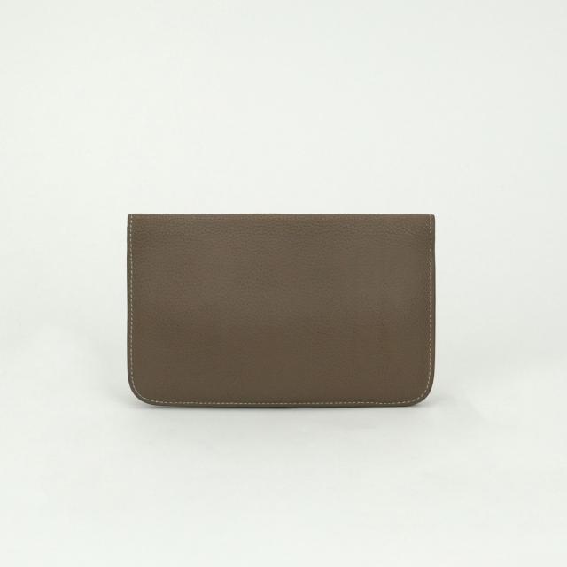 エルメス HERMES ドゴンGM ドゴン GM ドゴンデュオ 財布 長財布 ロングウォレット トリヨンクレマンス エトゥープ Etoupe グレー gray