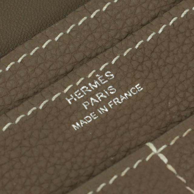 エルメス HERMES ドゴンGM ドゴン GM ドゴンデュオ 財布 長財布 ロングウォレット トリヨンクレマンス エトゥープ Etoupe グレー gray
