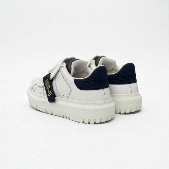 クリスチャンディオール CHRISTIAN DIOR Dior-ID スニーカー 靴 シューズ レザー ラバー ホワイト ブラック ロゴ ベルクロ_3