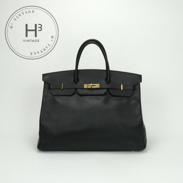 エルメス HERMES バーキン40 バーキン 40 バッグ トートバッグ アルデンヌ ノワール　noir ブラック Black 黒 ゴールド金具 ハンドバッグ