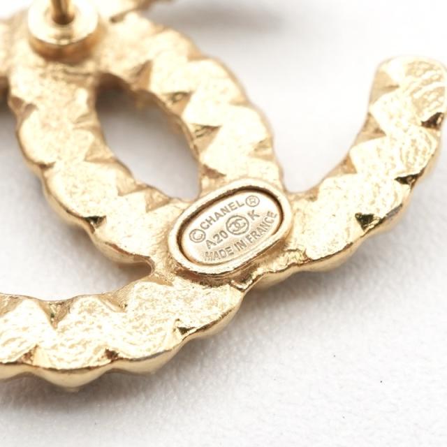 シャネル CHANEL ピアス イヤリング ゴールド ココマーク ラインストーン_4