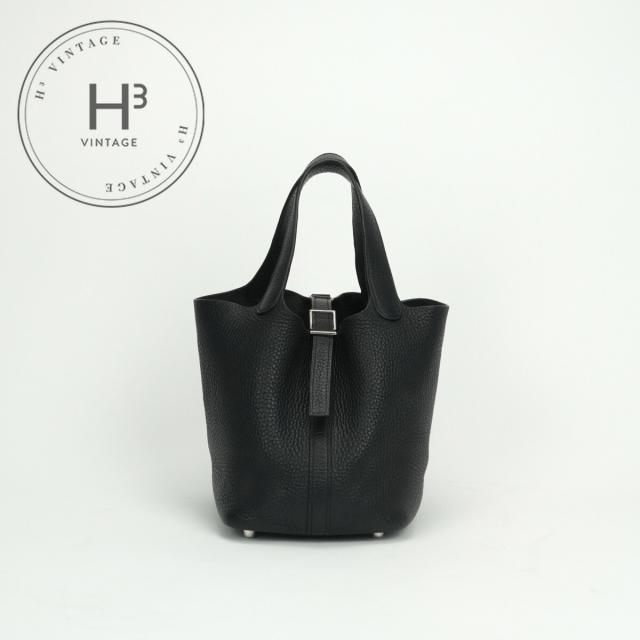 エルメス HERMES ピコタンPM ピコタン PM ピコタン18 バッグ トートバッグ トリヨンクレマンス ノワール　noir ブラック Black 黒