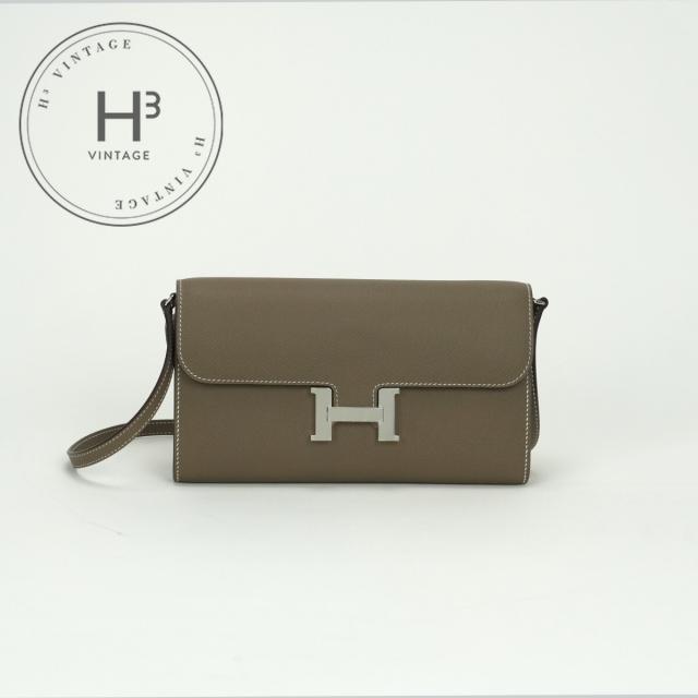 エルメス HERMES コンスタンスロングトゥーゴー コンスタンストゥーゴー 財布 長財布 ロングウォレット エプソン エトゥープ Etoupe