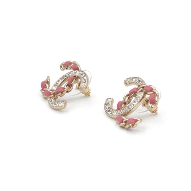 シャネル CHANEL ピアス イヤリング ゴールド ピンク ココマーク