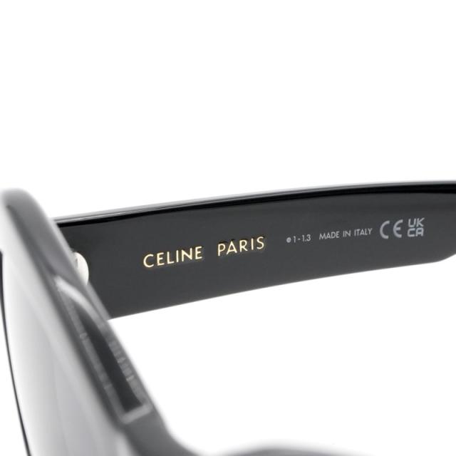 セリーヌ CELINE サングラス ブラック シルバー ロゴ アイウェア ユニセックス_4