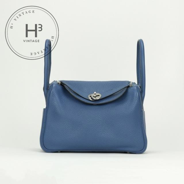 エルメス HERMES リンディ26 リンディ 26 ヴェルソ バッグ トートバッグ ショルダーバッグ トリヨンクレマンス ブルーアガット Blueagate