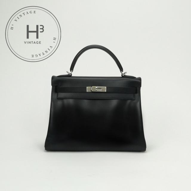 エルメス HERMES ケリー32 ケリー 32 バッグ トートバッグ ショルダーバッグ ボックスカーフ ノワール　noir ブラック Black 黒