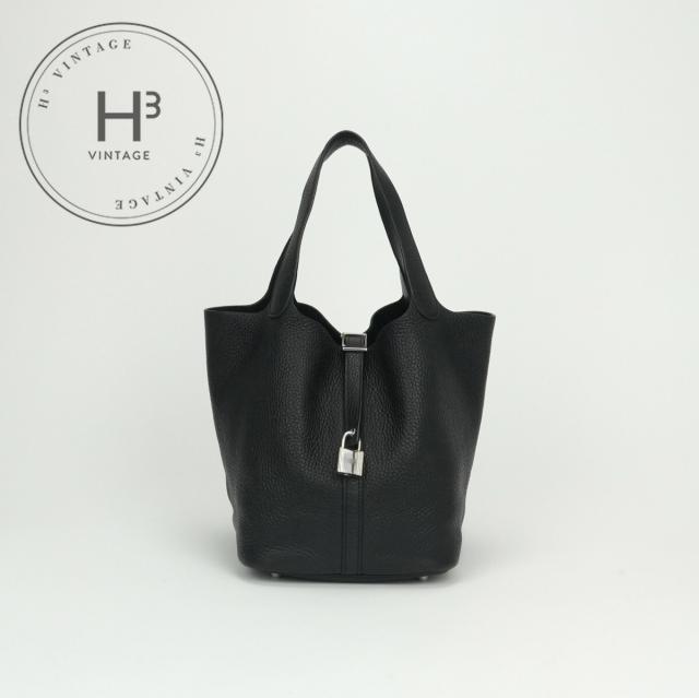 エルメス HERMES ピコタンロックMM ピコタンロック MM ピコタンロック22 バッグ トートバッグ トリヨンクレマンス ノワール noir