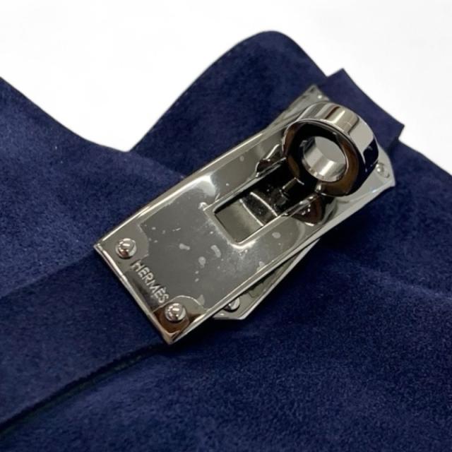 エルメス HERMES ジュウーズ ブーツ ショートブーツ 靴 シューズ スエード ネイビー シルバー ケリー金具_8