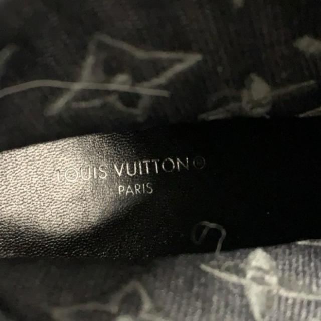 ルイヴィトン LOUIS VUITTON シルエットライン モノグラム ブーツ ショートブーツ 靴 シューズ ファブリック レザー ブラック ブラウン_6