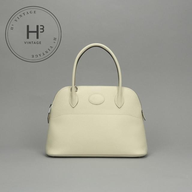 エルメス HERMES ボリード27 ボリード 27 バッグ トートバッグ ショルダーバッグ エプソン ナタ Nata ホワイト White アイボリー ivory 白