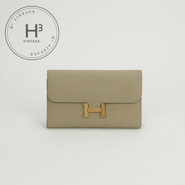 エルメス HERMES コンスタンスロング ヴェルソ コンスタンス ロング 財布 長財布 ロングウォレット エプソン トレンチ Trench
