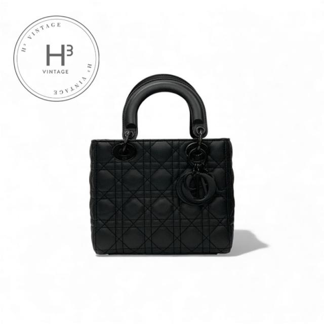クリスチャンディオール CHRISTIAN DIOR バッグ ショルダーバッグ ブラック Lady Dior My ABCDior スモール カナージュ ウルトラマット カーフスキン 2way ハンドバッグ
