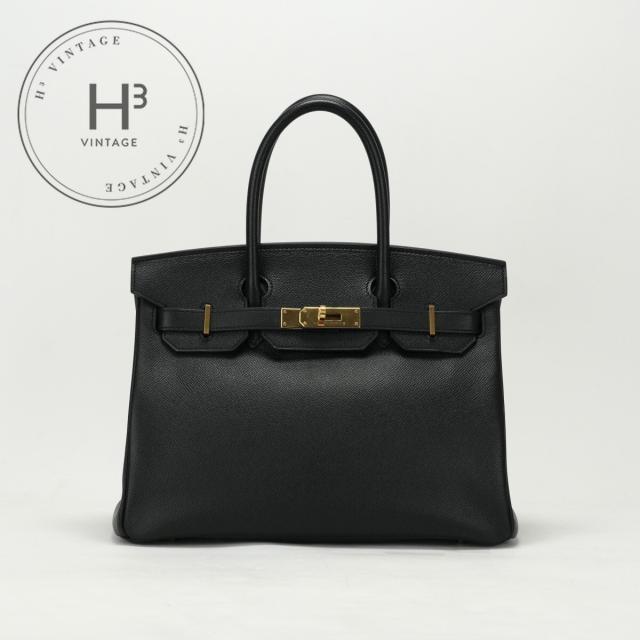 エルメス HERMES バーキン30 バーキン 30 バッグ トートバッグ エプソン ノワール ブラック 黒 ゴールド金具 ヴォーエプソン