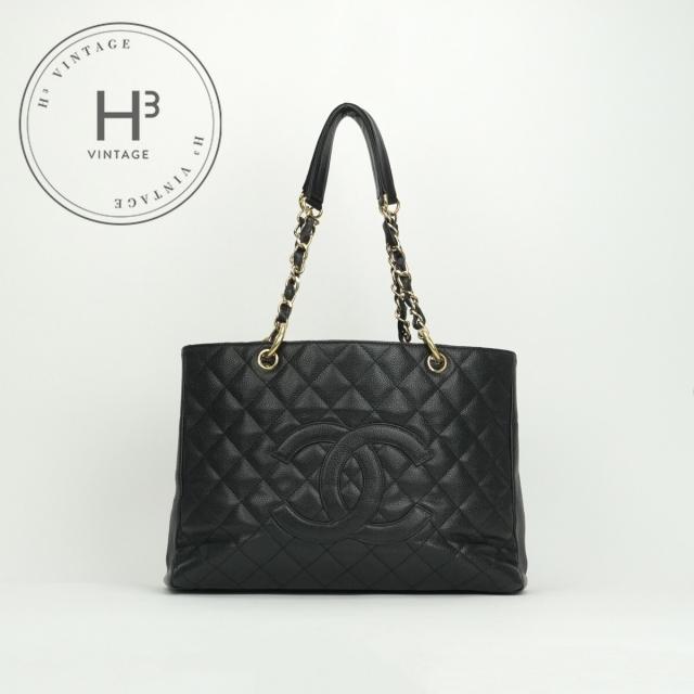 シャネル CHANEL マトラッセ GST バッグ ショルダーバッグ キャビアスキン ブラック black 黒 ゴールド金具 チェーンショルダーバッグ