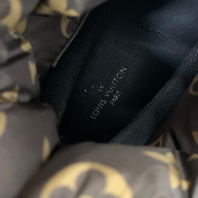 ルイヴィトン LOUIS VUITTON ピローライン モノグラム ブーツ 遊撃手ブーツ 靴 シューズ ナイロン カーキ 赤銅色 アンクルブーツ