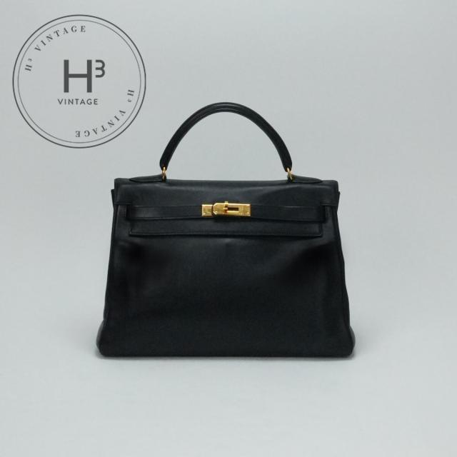 エルメス HERMES ケリー32 ケリー 32 バッグ トートバッグ ショルダーバッグ ガリバー ノワール Noir ブラック Black 黒 ゴールド金具