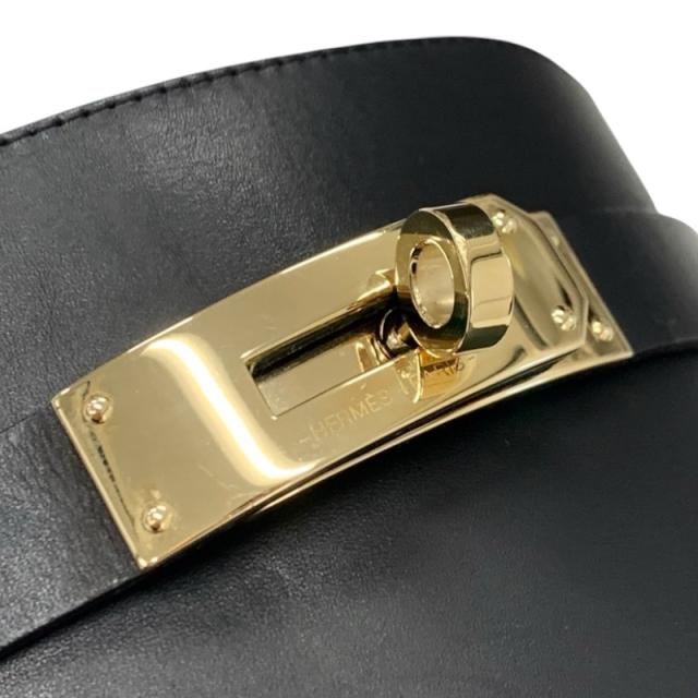 エルメス HERMES ストーリー 50 ブーツ ロングブーツ 靴 シューズ レザー ブラック 黒 ゴールド ケリー金具_8