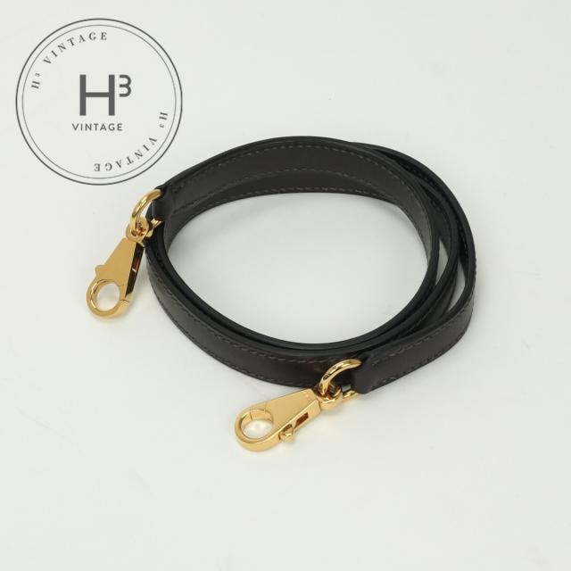 エルメス HERMES ショルダーストラップ ショルダー ストラップ その他 ボックスカーフ ブラウン系 brown 茶 ゴールド金具 165,000円