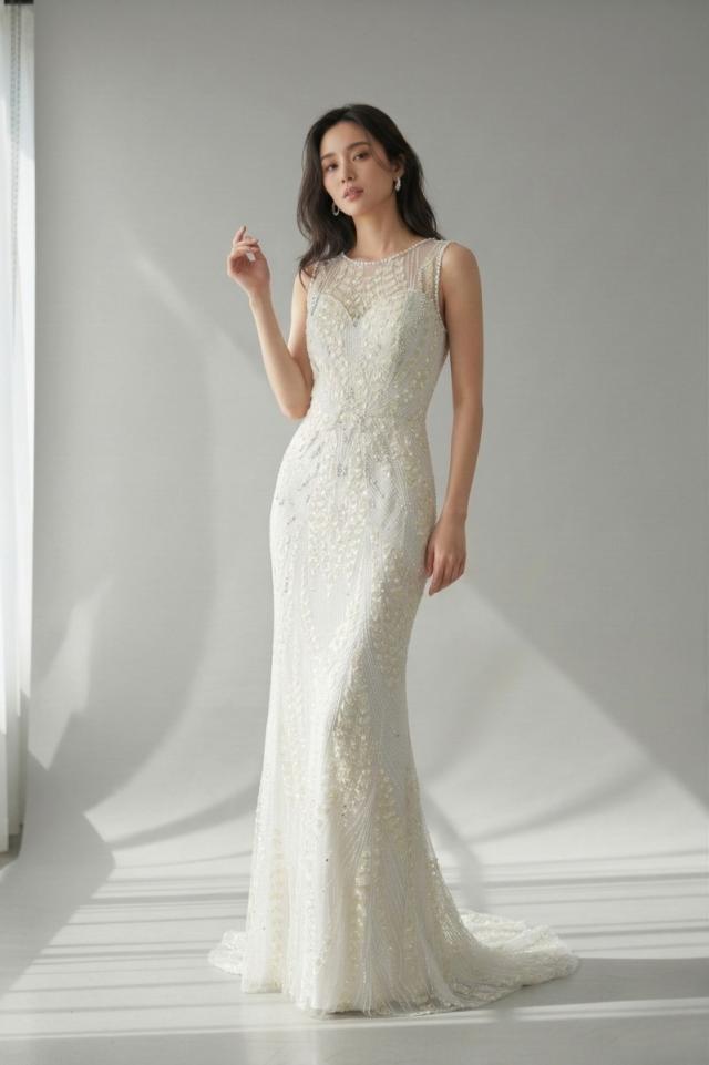 ジェニーパッカム Jenny Packham ハーミア Hermia スレンダーライン ウェディングドレス ホワイト 白